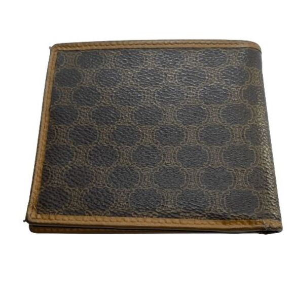 Authentic CELINE Paris Brown Coated Canvas & Leather Basic Slim Bifold Wallet - Picture 11 of 11